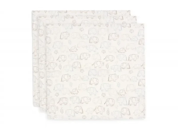 Jollein Plienky 3 ks 70x70 cm Elephant Tales