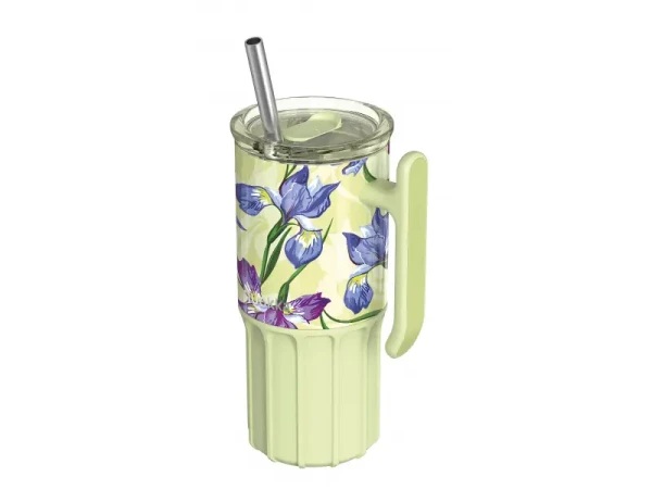 Quokka Nerezový termohrnček so slamkou Umi Green Tea 720 ml