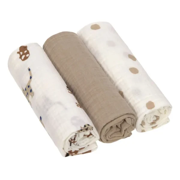 Lässig bavlnené plienky Swaddle Burp blanket 85x85 Little Mateys royal blue