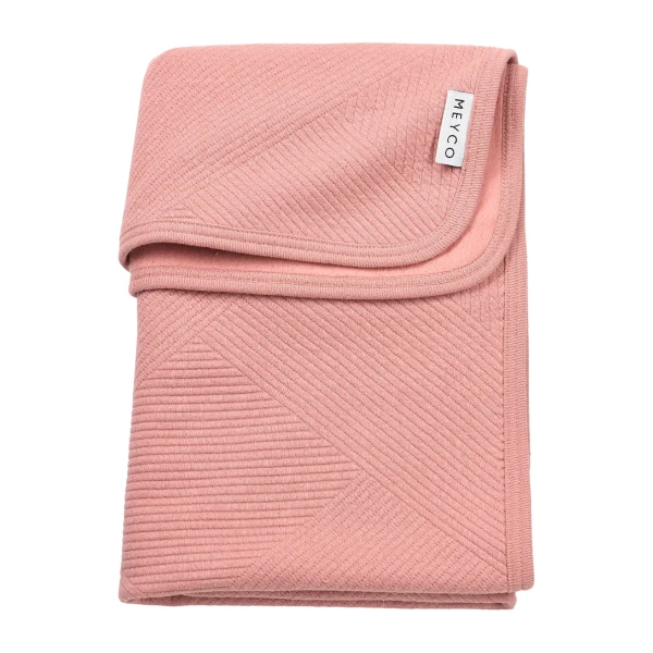 Meyco Žakárová flanel deka Pure - Rose