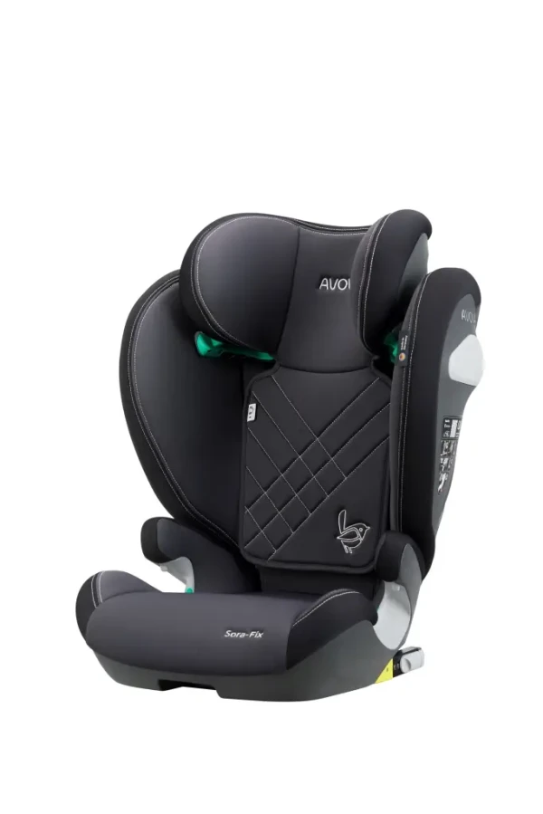 Autosedačka AVOVA Sora-Fix 2023 Grey/Black, 100-150 cm