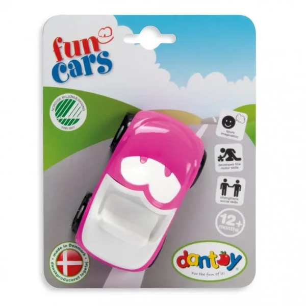 DANTOY Fun Cars športové auto ružové 1ks 12m+