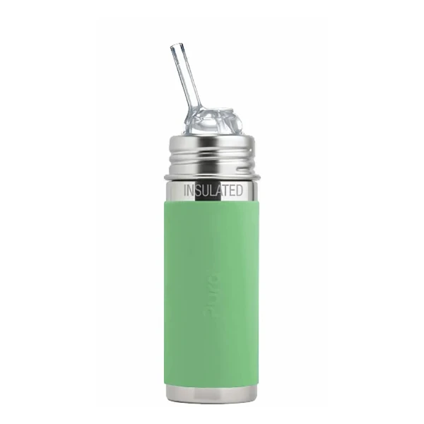 Pura TERMO fľaša so slamkou 260ml moss
