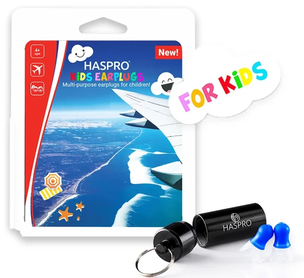 Haspro Travel - Airplane ušné zátky na cestovanie pre deti, 1 pár / 2ks