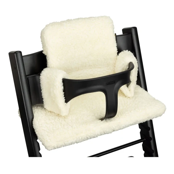 Luxusní polštářek na jídelní židličku Stokke Tripp Trapp UKJE Teddy Ecru smetanově bílý