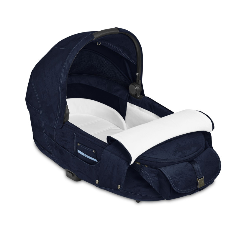 CYBEX PRIAM Lux Carry Cot Rebellious Luxury Denim Blue