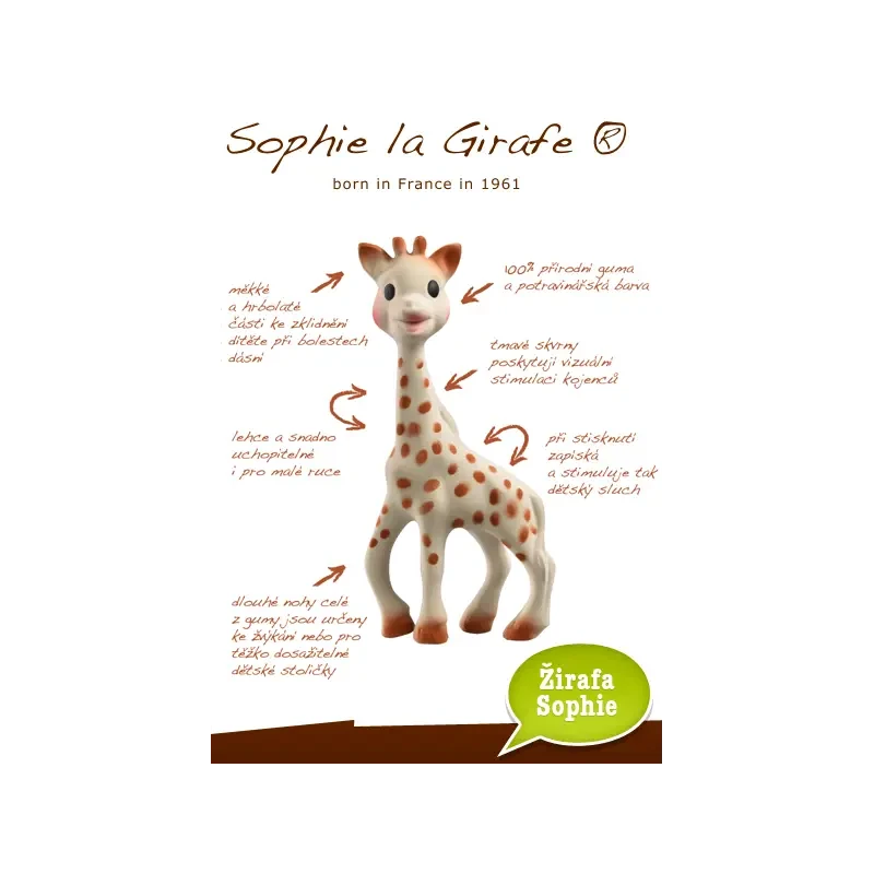 VULLI Žirafa Sophie z kolekcie So'PURE (v darčekovom balení)