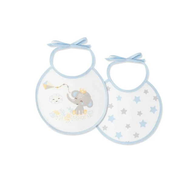 INTERBABY PODBRADNÍK SLONÍK 20×20 cm – 2 ks – modrý