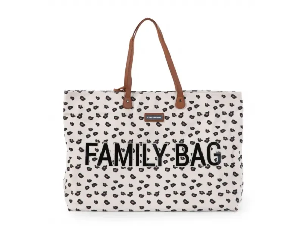 Childhome Cestovná taška Family Bag Canvas Leopard