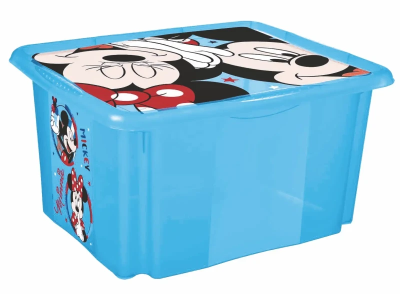 KEEEPER Úložný box s vekom malý Mickey Modrá