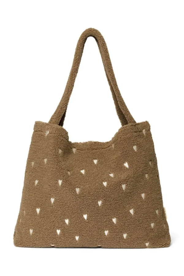 STUDIO NOOS - Teddy Hearts MOM BAG Brown Hearts
