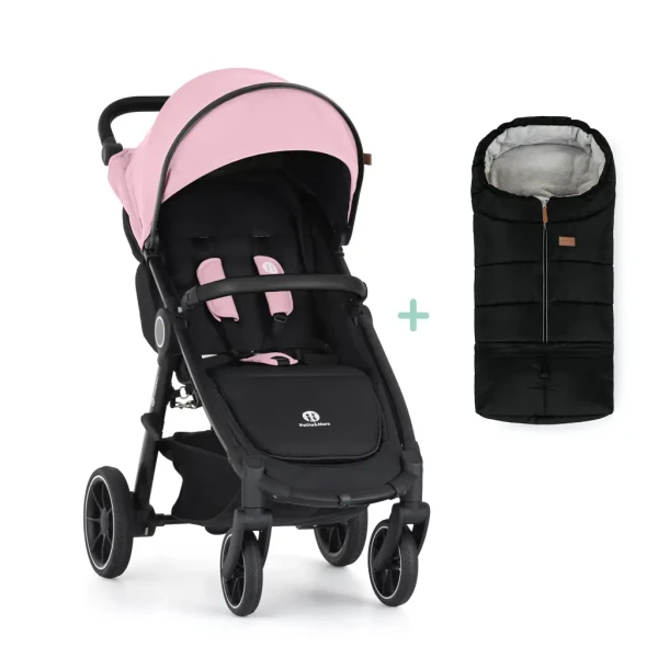 PETITE&MARS Kočík športový Street 2 RWS Black Rose Pink + PETITE&MARS fusak Jibot ZADARMO