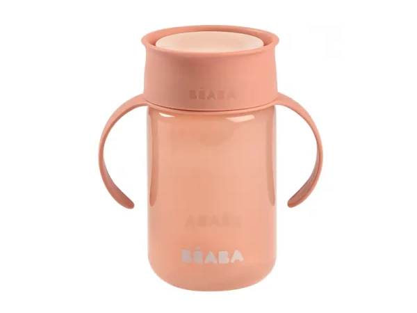 Beaba Hrnček trénovací 360° Pink 340 ml 12m+