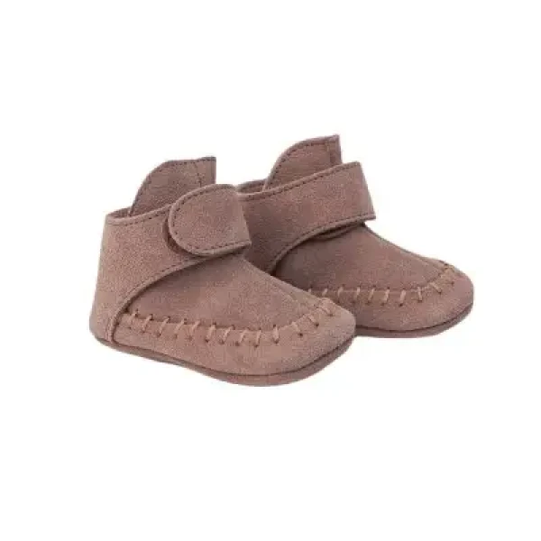 LODGER kožené topánky Walker Mocassin Beaver 6 - 12 mesiacov
