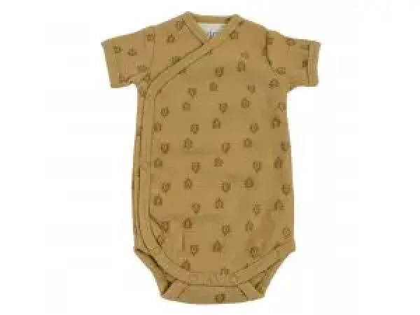 LODGER Body Romper s krátkymi rukávmi Print Rib Honey vel. 62