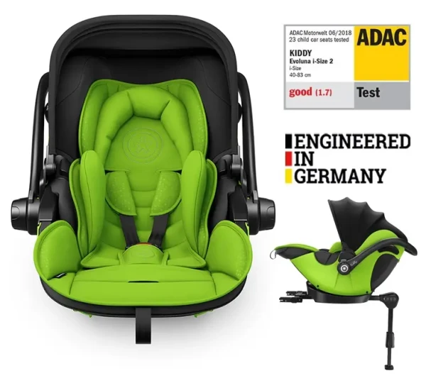 KIDDY Autosedačka Evoluna i-size 2 + Isofix základňa 40-83 cm Spring Green