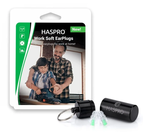 Haspro Work - Home ušné zátky proti hluku pri práci, 1 pár / 2ks