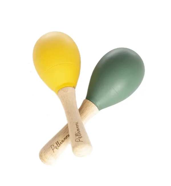 Pellianni Drevený Maracas Mustard