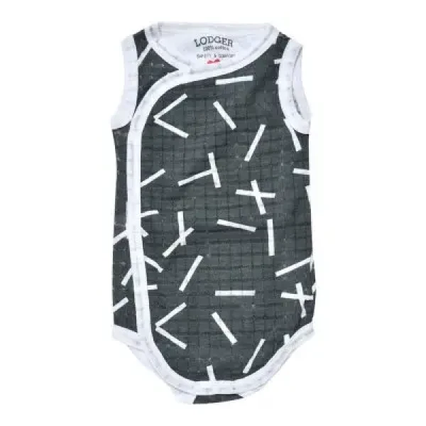 LODGER Body Romper Fold Over Sprinkle Print Carbon vel. 62