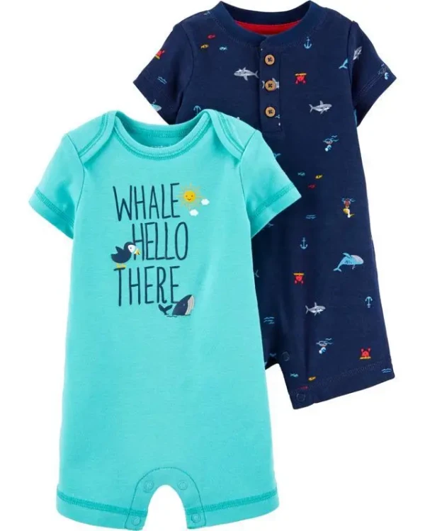CARTERS Overal krátky rukáv Sailor chlapec LBB 2ks, 3 m /veľ. 62