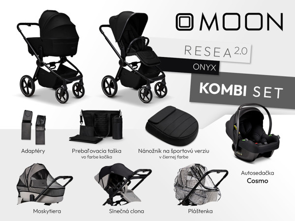 MOON Resea 2.0 Kombi set - ONYX