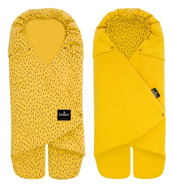 Emitex Zavinovačka BEA čiarky horčicová, obojstranná