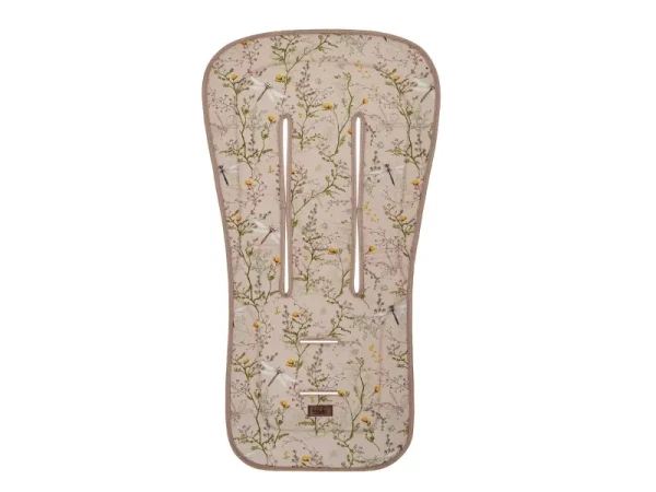 KikkaBoo Sedacia podložka do kočíka Secret Garden Beige