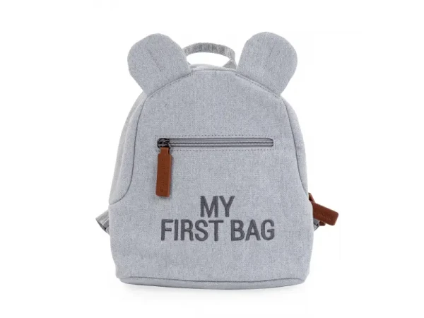 Childhome Detský batoh My First Bag Canvas Grey