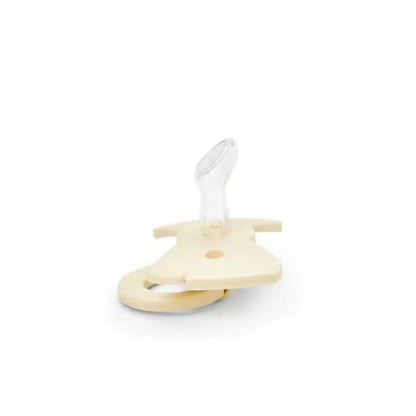 Elodie Details Cumlík Binky Bow Newborn Silicone - Oat White