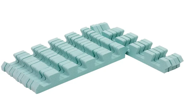 Rialto Baby Sada zelených okrajov pre penové puzzle 120x120cm