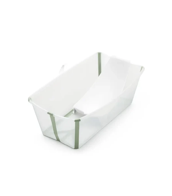 Stokke Flexi Bath Bundle Skladacia vanička s lehátkom Transparent Green