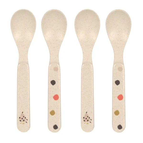 Lässig lyžičky Spoon Set PP/Cellulose Little Mateys spicy orange