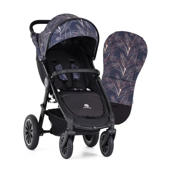 PETITE&MARS Kočík športový Street 2 Air Black Limited 100 Palmtree Complete