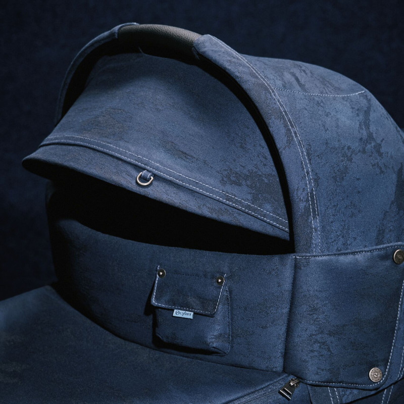 CYBEX PRIAM Lux Carry Cot Rebellious Luxury Denim Blue