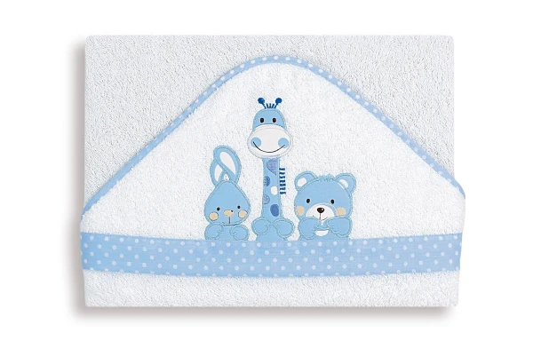 INTERBABY  OSUŠKA froté KAMARÁTI - bielo/modrá