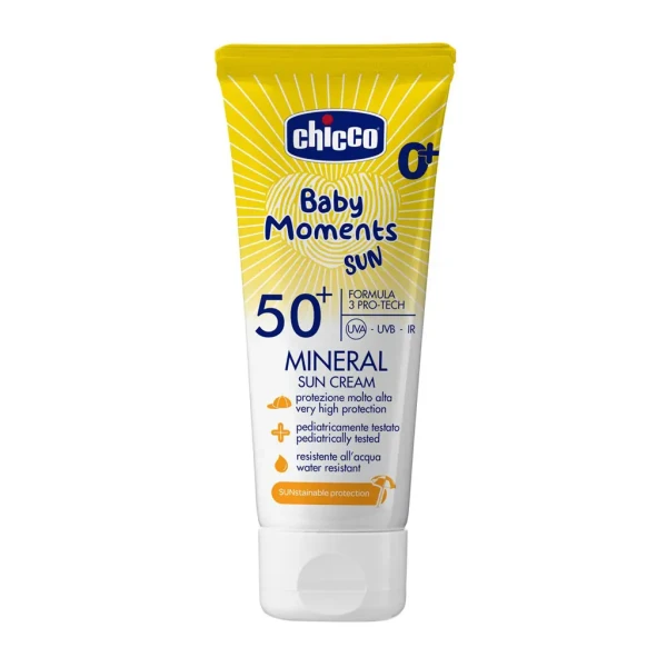 CHICCO Krém detský na opaľovanie s minerálmi SPF50+ 75ml, 0m+