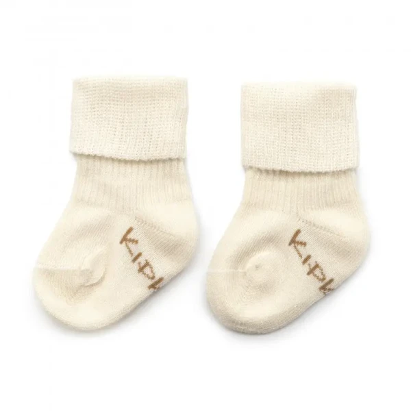 KipKep Detské ponožky Stay-on-Socks NEWBORN 1pár Off White