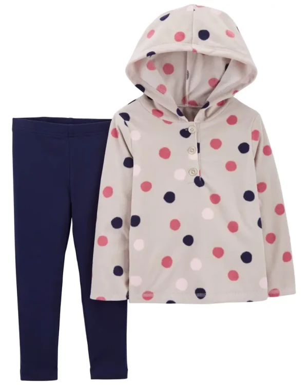 CARTER'S Set 2dielny mikina, legíny Grey Dots dievča 3m