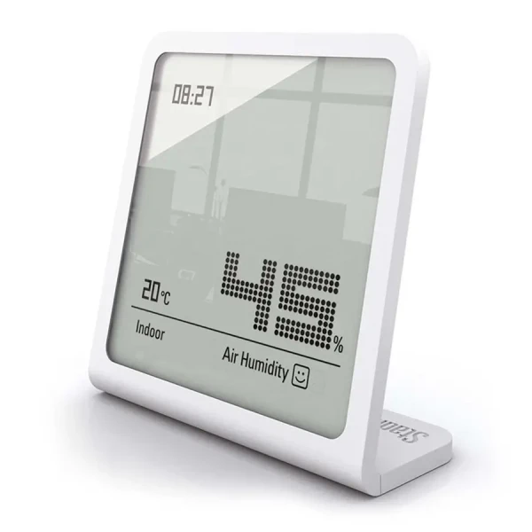 Stadler Form Vlhkomer SELINA White, meranie vlhkosti (25-98%) a teploty (-10-+50°C), hodiny, indikátor výmeny batérií, 1x batéria