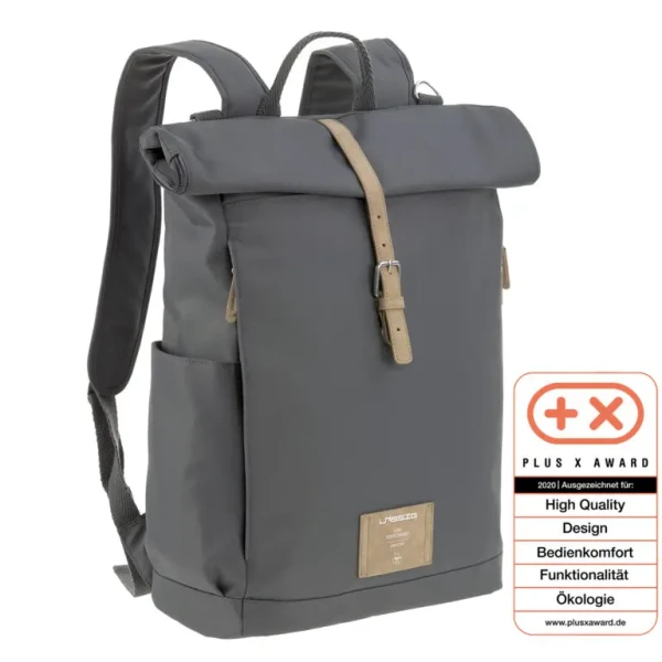 Lässig's Batoh Green Label Rolltop Backpack anthracite.