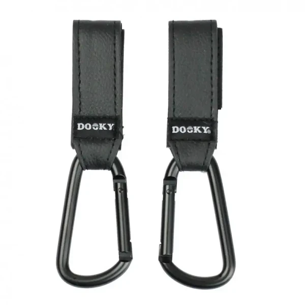 Dooky Háčiky Buggy Hook SMALL 2ks Black