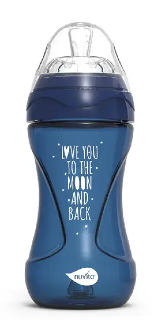 NUVITA Fľaška Mimic Cool 250ml, Night blue - Kojenecké fľaše plastové