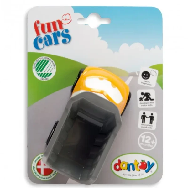 DANTOY Fun Cars sklápacie auto oranžové 1ks 12m+