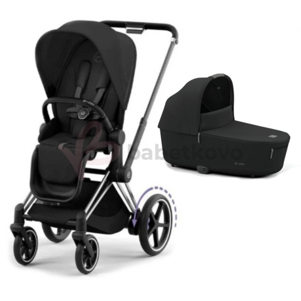 CYBEX E-PRIAM 2-kombinácia CHROME BLACK Sepia Black