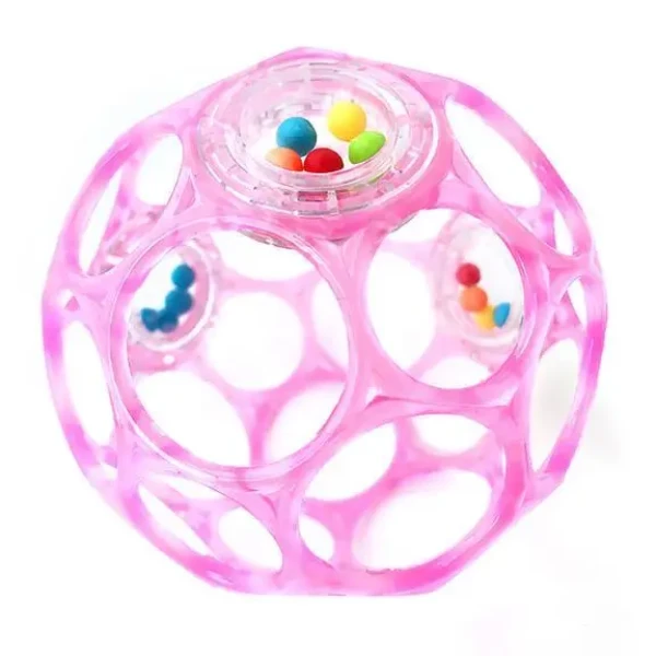 OBALL RATTLE hračka 10 cm 0m+ soft pink