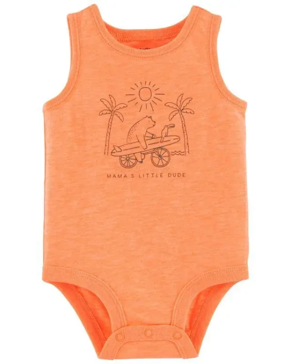 CARTERS Body tielko Orange chlapec 3 m, vel. 62