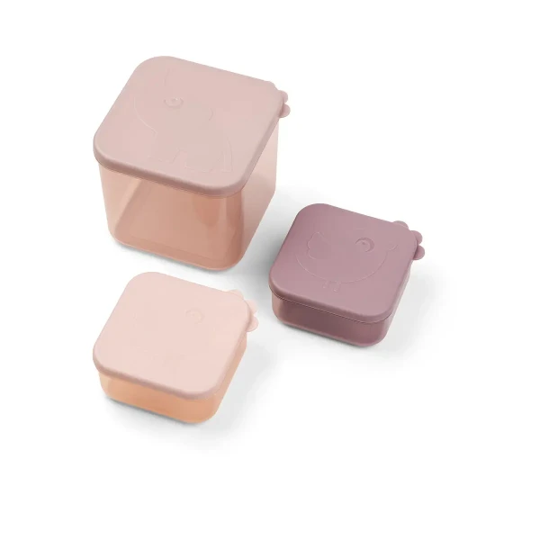 DONE BY DEER Potravinové boxy Elphee, vel. M 3ks - ružové