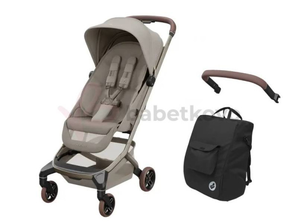 Maxi-Cosi Fame Cabin kočík Saphire Sand + madlo a taška na kočík