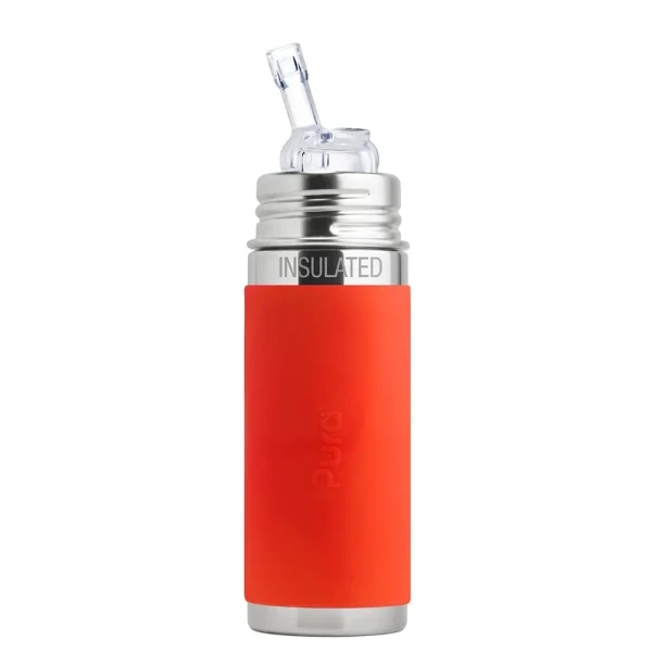 Pura® TERMO fľaša so slamkou 260ml oranžová