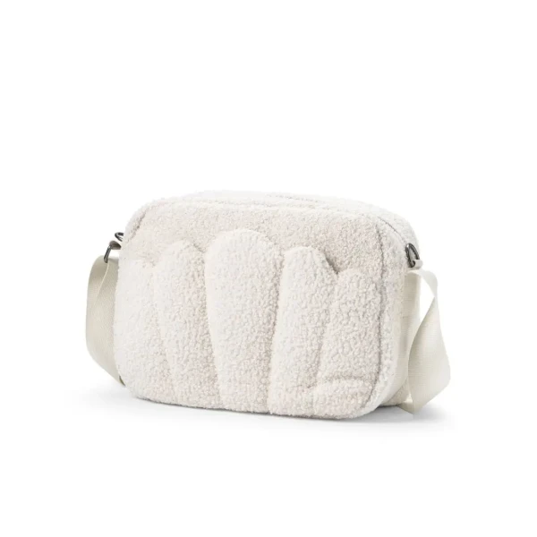 Elodie Details Taška Crossbody - Biele bouclé